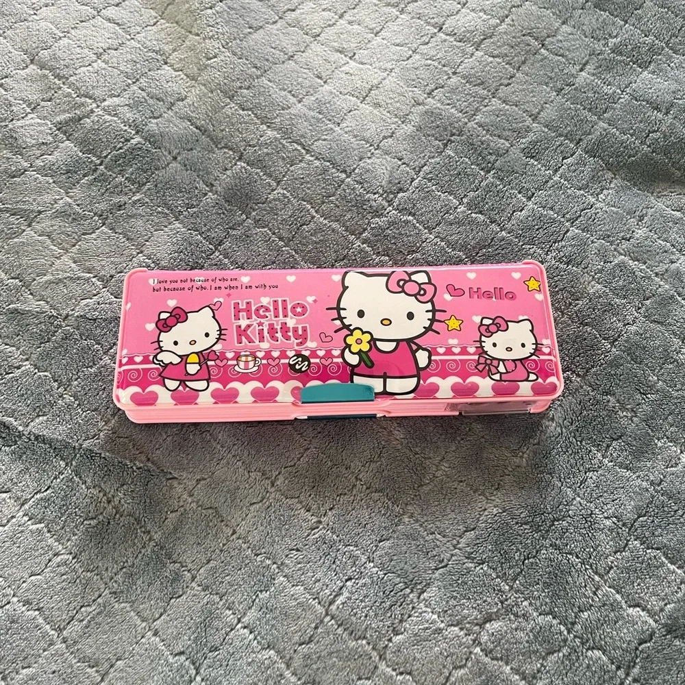 Hello Kitty‎ Pink Pencil double sided Case with built in pencil sharpener